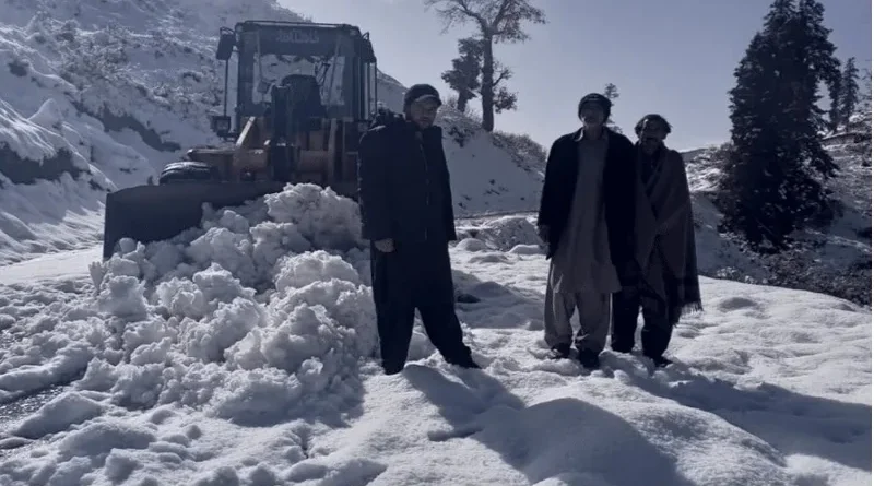 Leepa valley snowfall